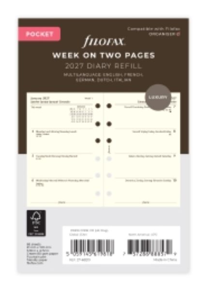 Immagine di 27-68213 - DIARIO 2027 POCKET SETTIMANALE CREMA