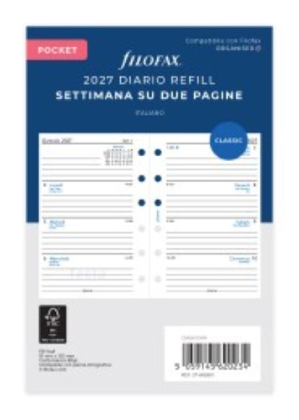 Immagine di 27-68260 - DIARIO 2027 POCKET SETTIMANALE ITALIANO