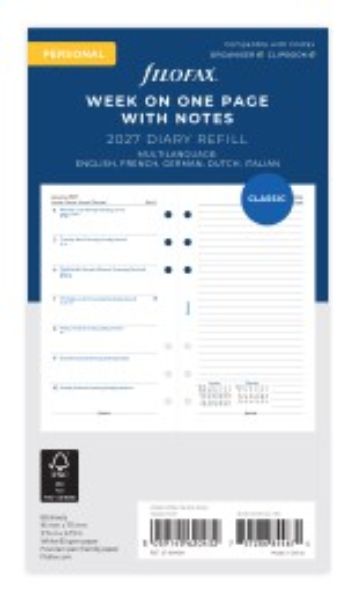 Immagine di 27-68409 - DIARIO 2027 PERSONAL SETTIMANALE C/NOTE